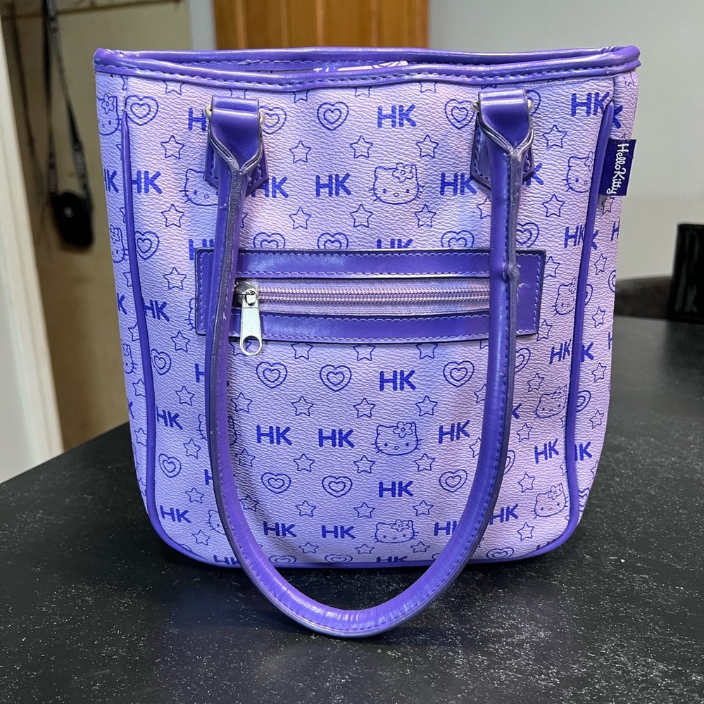 Vintage 2003 Hello Kitty Monogram Lavender and Purple Tote
